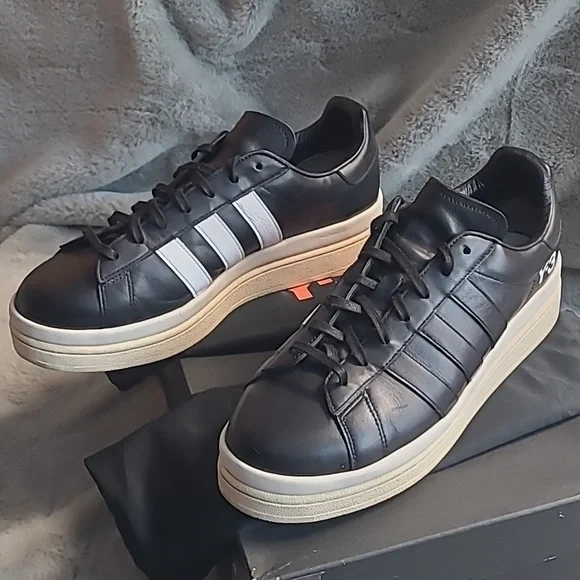 Adidas Y-3 HICHO Leather Sneakers Mens 12 - Picture 9 of 10